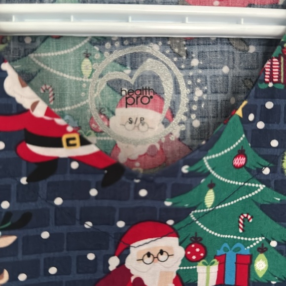 Christmas Scrub Top - Picture 3 of 3